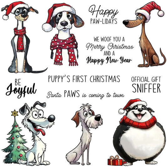 Christmas Puppy Dies & Stamps Set
