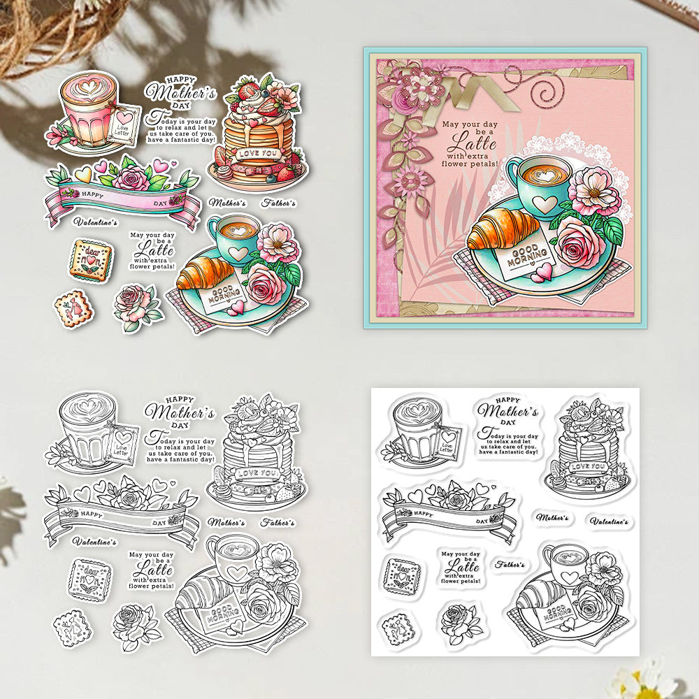 Festival Afternoon Tea Clear Stamps