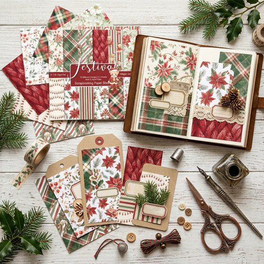 24PCS 6" Festival Scrapbook Paper & Cardstock