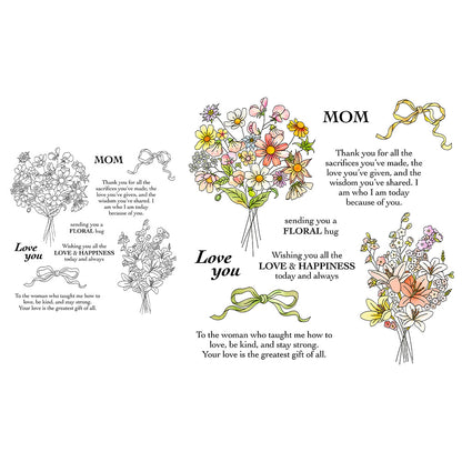 Bouquet Bow Clear Stamps