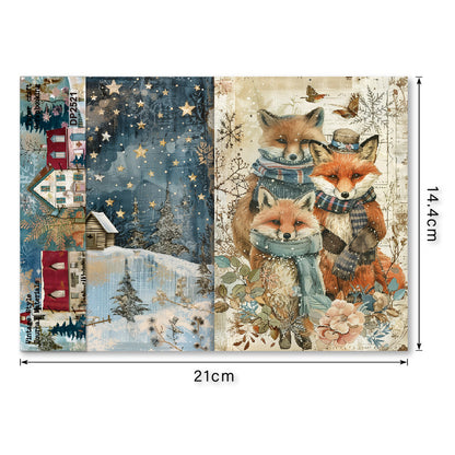A5 Christmas Theme Journal Scrapbook Paper