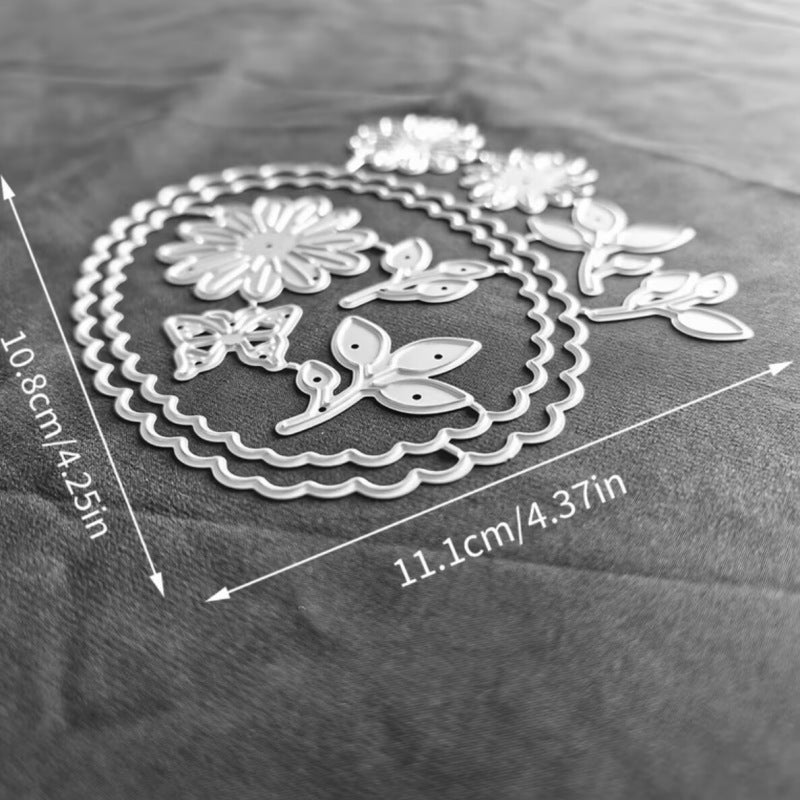 3D Lace Butterfly Flowers Metal Cutting Dies