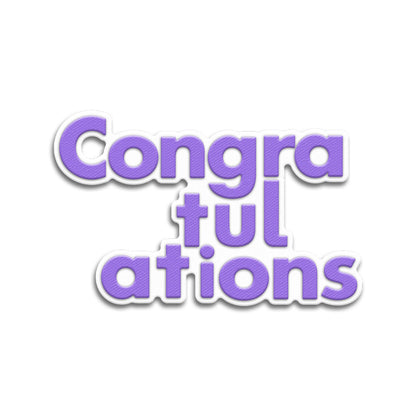 "Congratulations" Words Metal Cutting Dies