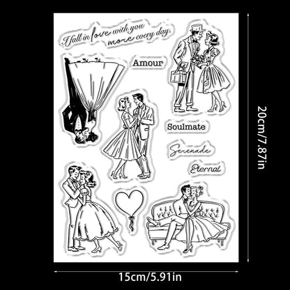 Valentine's Day Theme Dies & Stamps Set