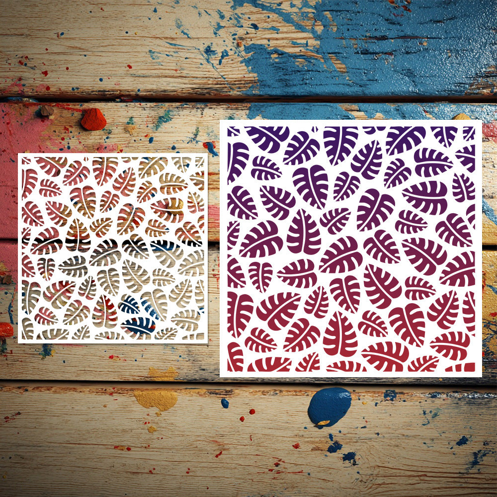 Leaf Pattern DIY Painting Hollow Stencil