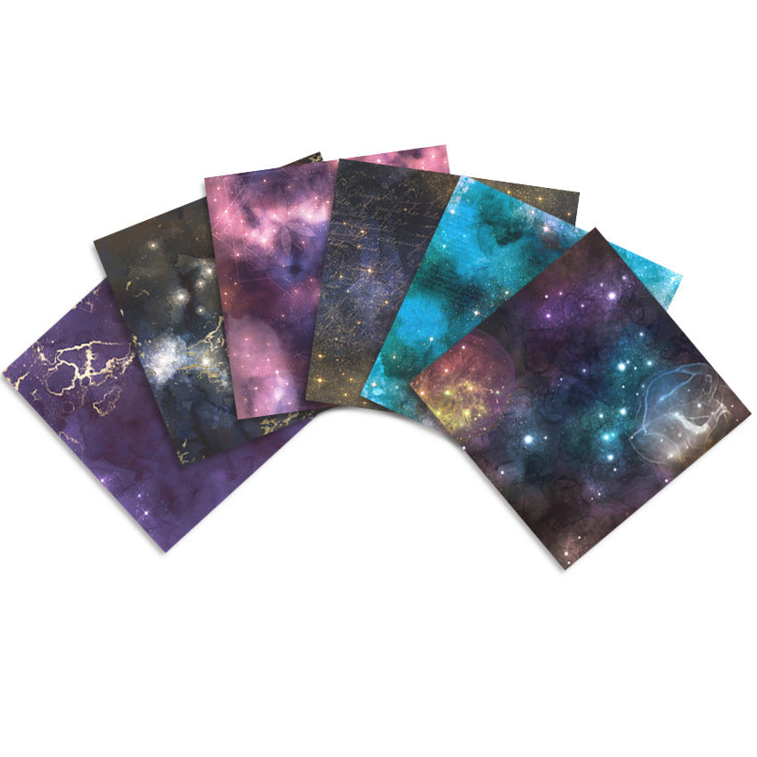 24PCS 6" Galaxy Scrapbook Paper & Cardstock