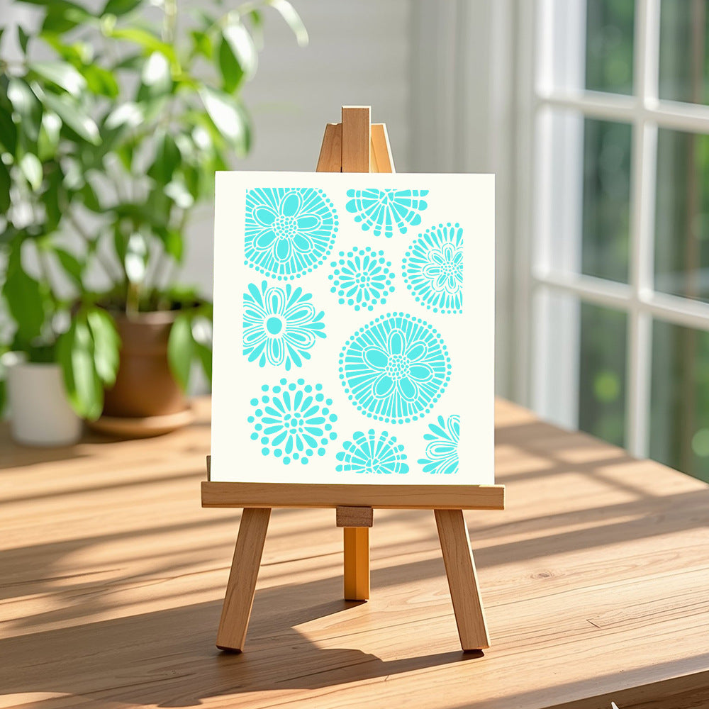Floral Pattern DIY Painting Hollow Stencil