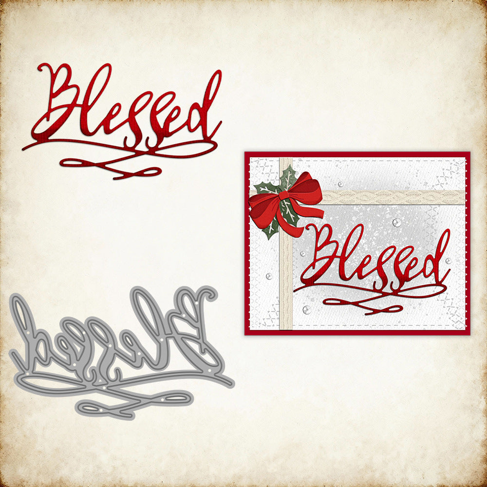 "Blessed" Words Metal Cutting Dies