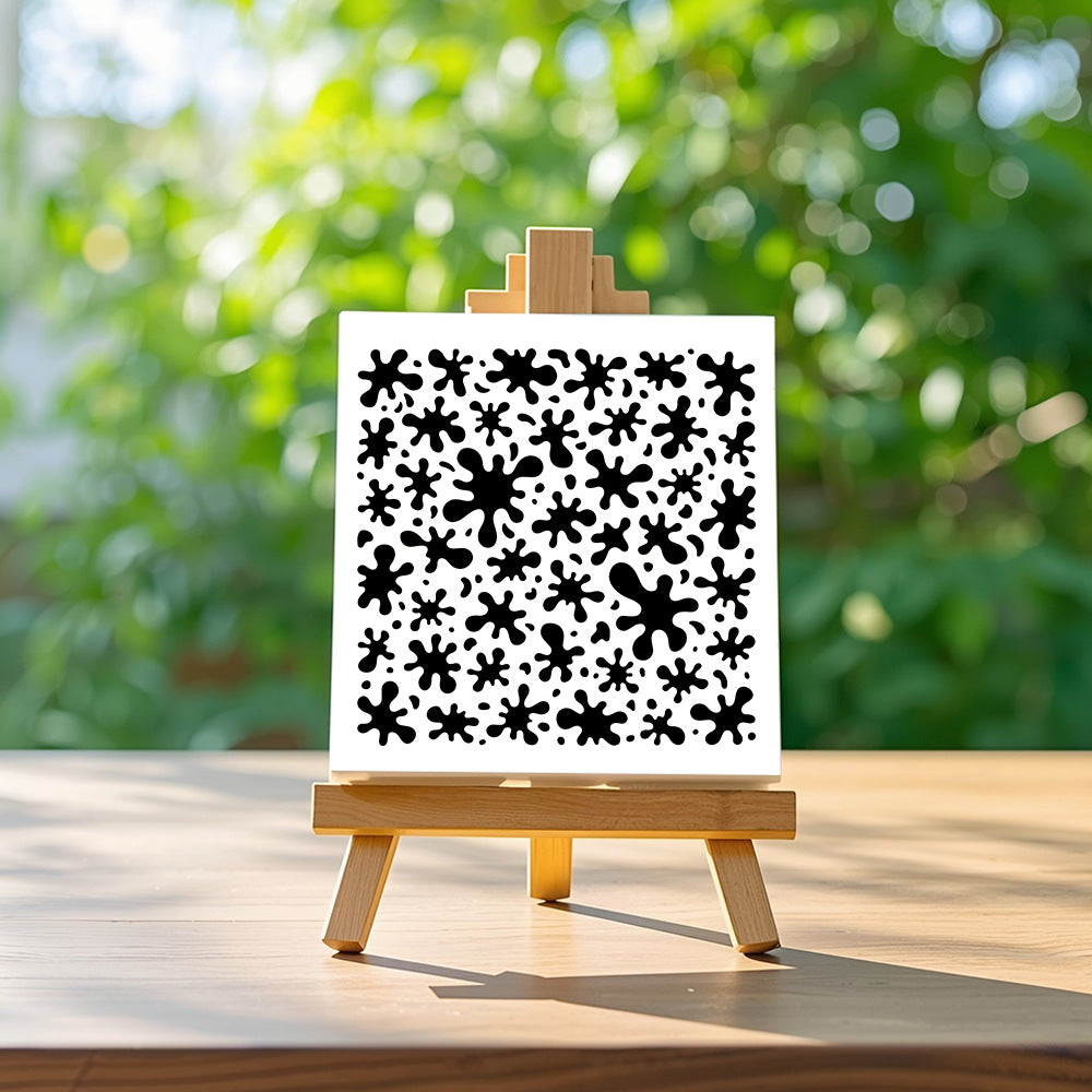 Bacterial Pattern DIY Painting Hollow Stencil