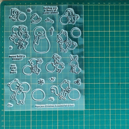 Winter Snowman Dies & Stamps Set