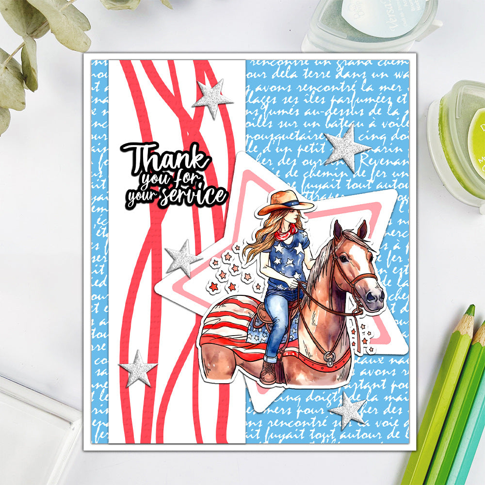 Independence Day Theme Clear Stamps