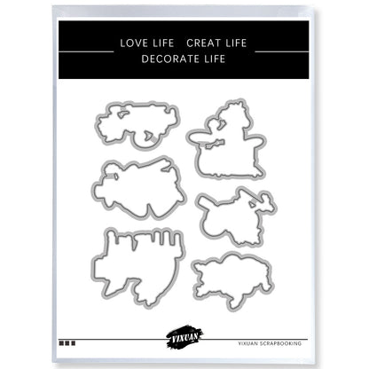 Forest Animals Music Band Dies & Stamps Set