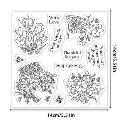 Colorful Bouquet Dies & Stamps Set