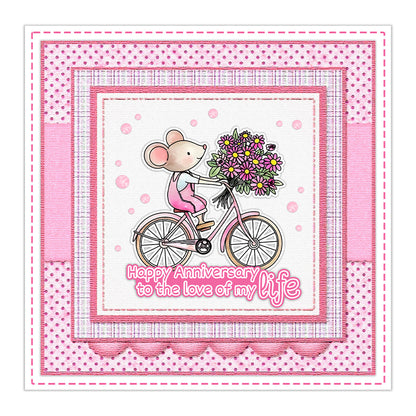 Valentine's Day Little Mouse Dies & Stamps Set