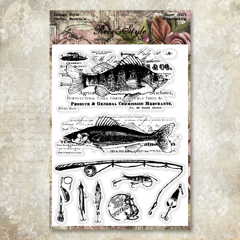Retro Style DIY Scrapbook Clear Stamps