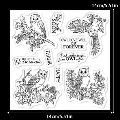 Animal Owl Clear Stamps