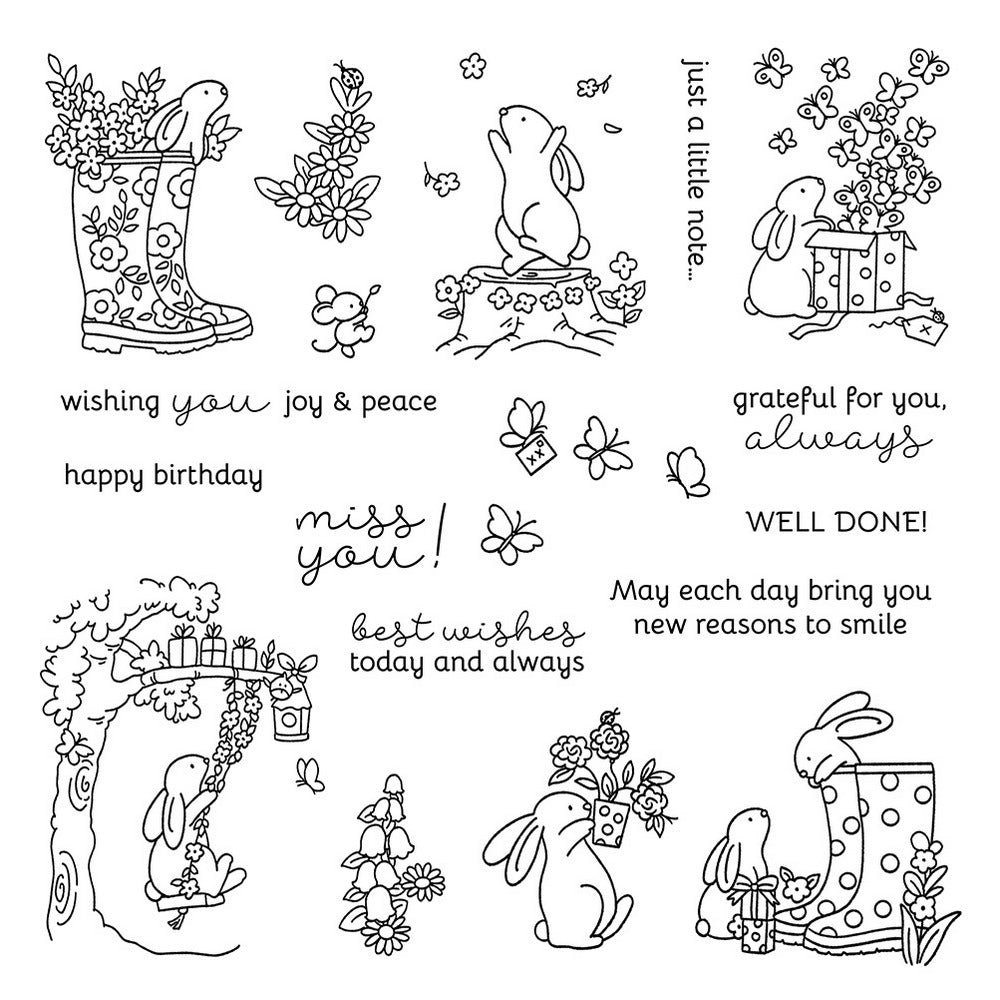 Bunny Daily Life Clear Stamps