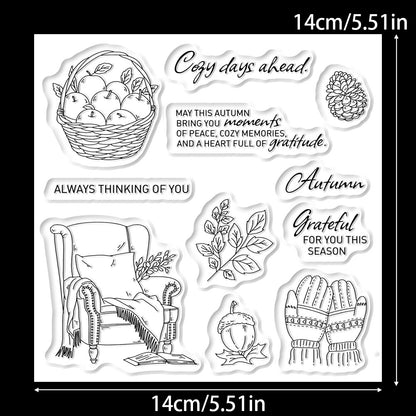 Autumn Fruits Clear Stamps