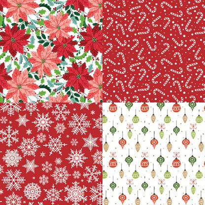 24PCS 6" Merry Christmas Scrapbook Paper & Cardstock