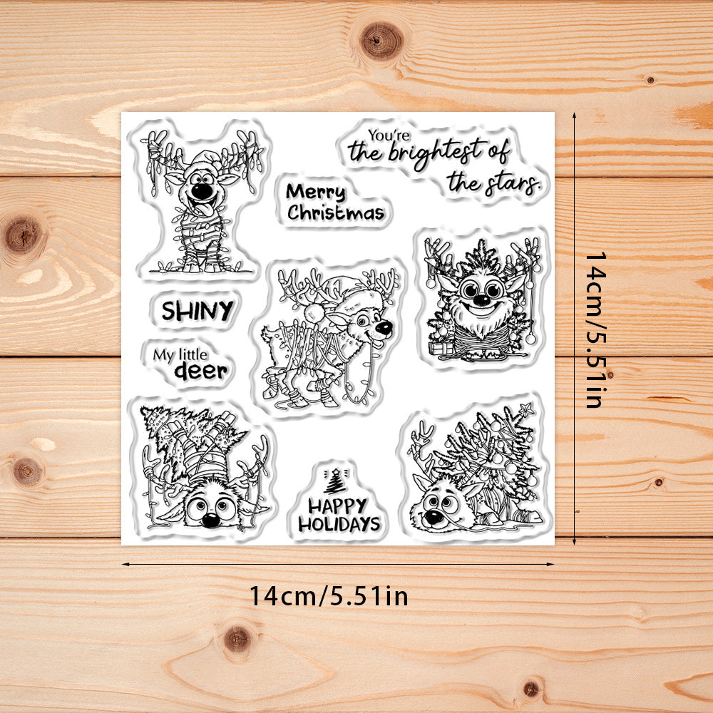 Christmas Elk Clear Stamps