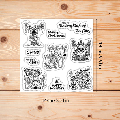 Christmas Elk Clear Stamps
