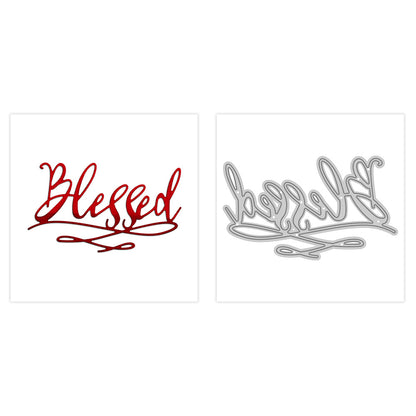 "Blessed" Words Metal Cutting Dies