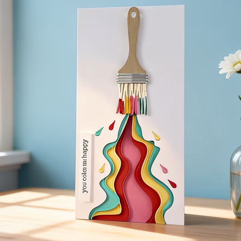 Creative Brushstrokes of Flowing Color Cutting Dies