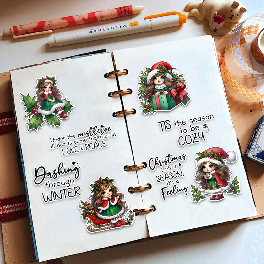 Christmas Girls Dies & Stamps Set