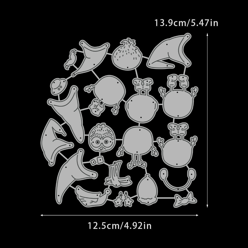 Christmas Gnomes Metal Cutting Dies