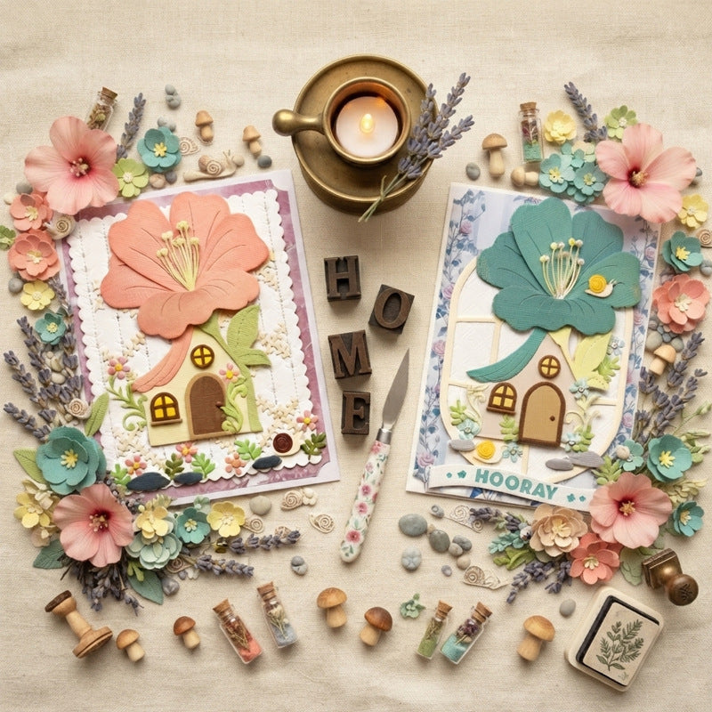 Flower House Metal Cutting Dies