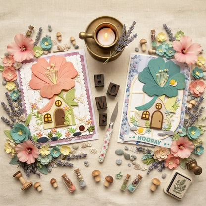 Flower House Metal Cutting Dies
