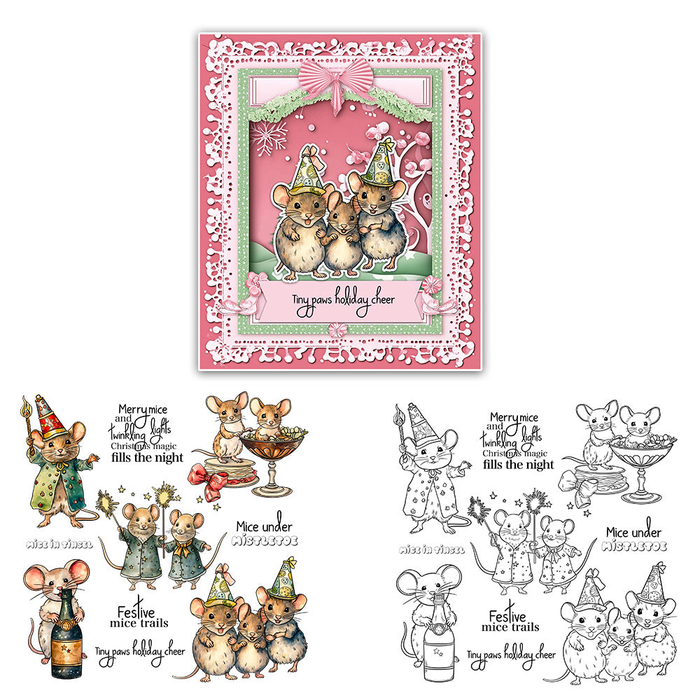 Christmas Mouse Clear Stamps