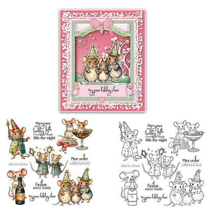 Christmas Mouse Clear Stamps