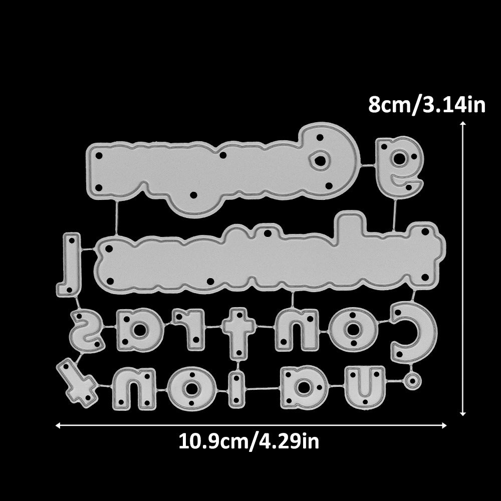 "Congratulations" Words Metal Cutting Dies