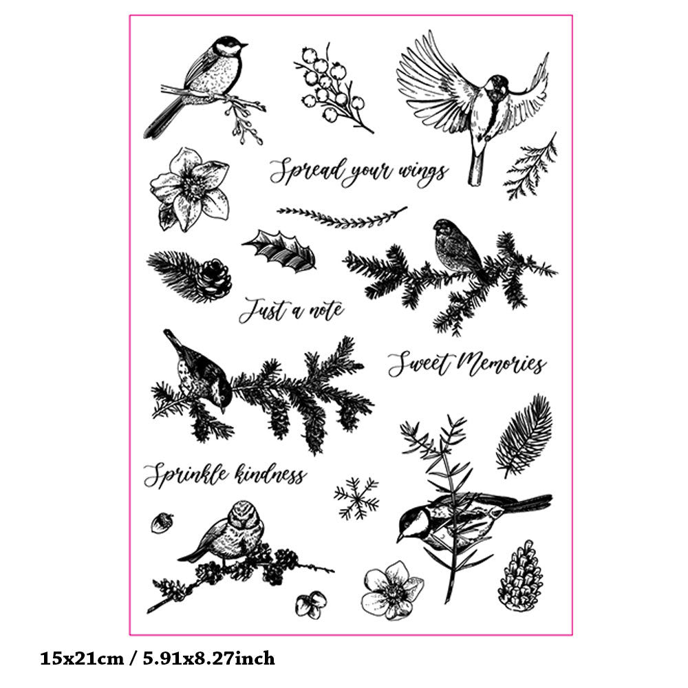 Winter Birds Clear Stamps