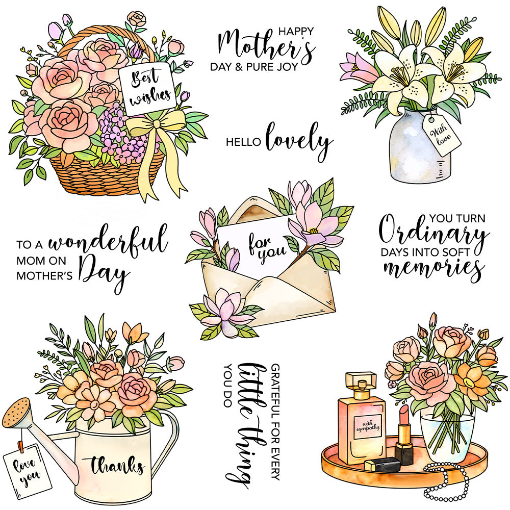 Bouquet Envelope Clear Stamps