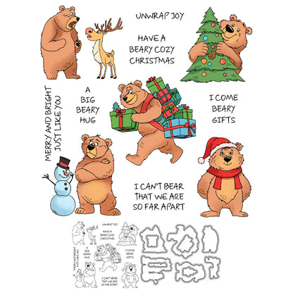 Christmas Bears Dies & Stamps Set