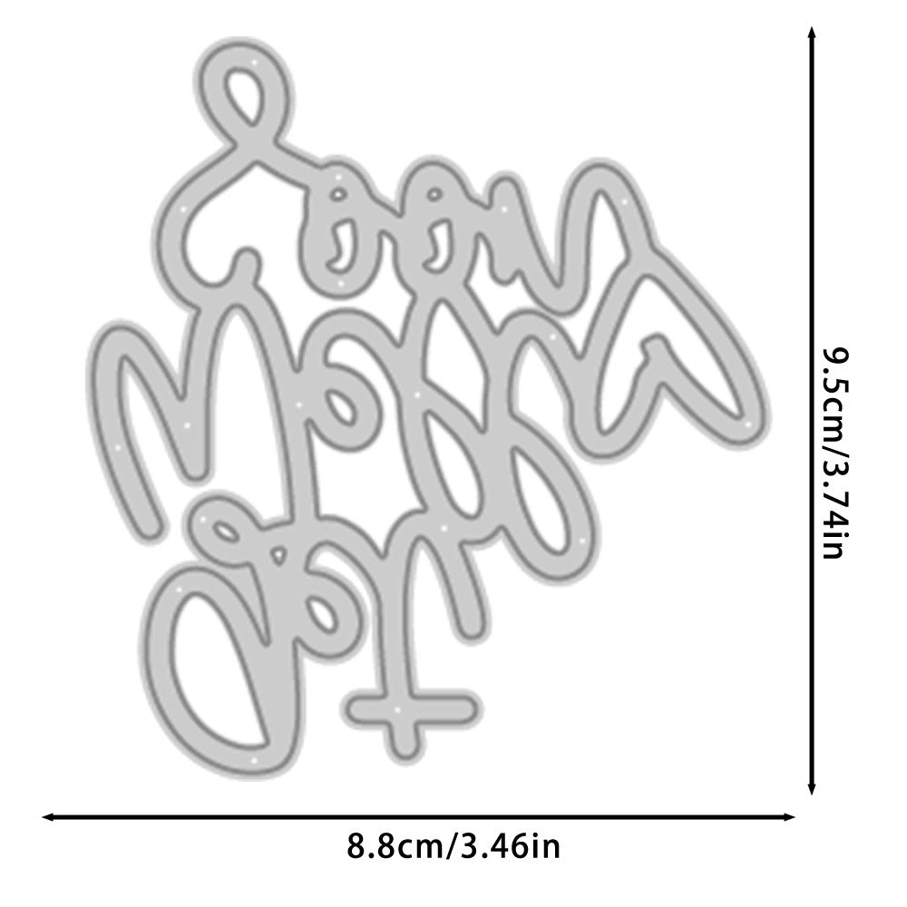 "Get Well Soon" Blessings Metal Cutting Dies