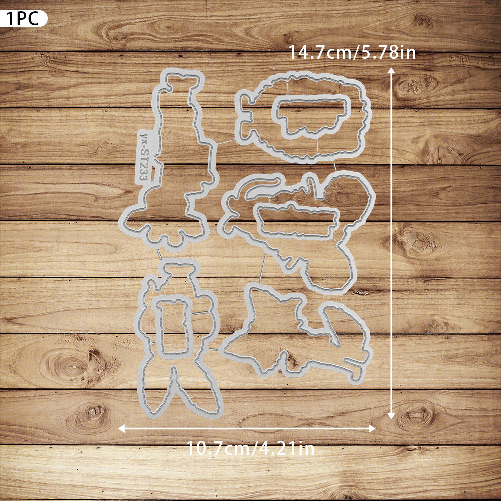 Valentine's Day Animals Dies & Stamps Set