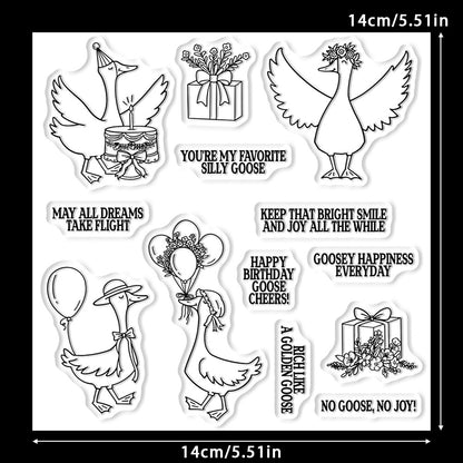 Birthday Geese Dies & Stamps Set