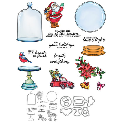 Christmas Crystal Ball Dies & Stamps Set