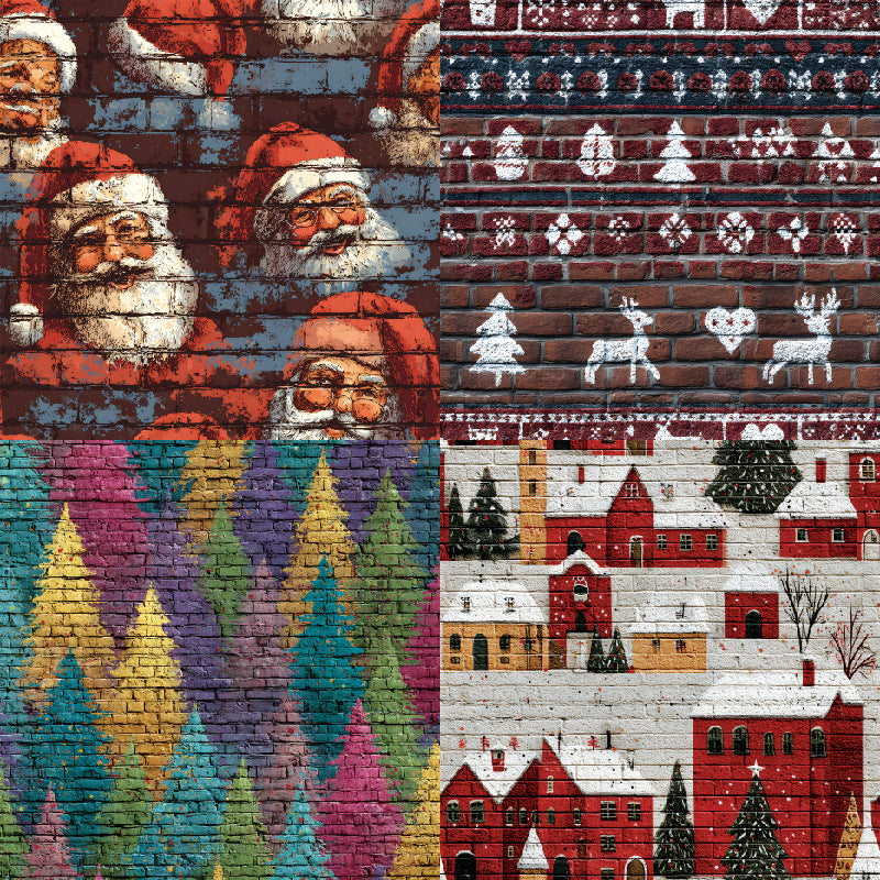 24PCS 6" Christmas Background Scrapbook Paper & Cardstock