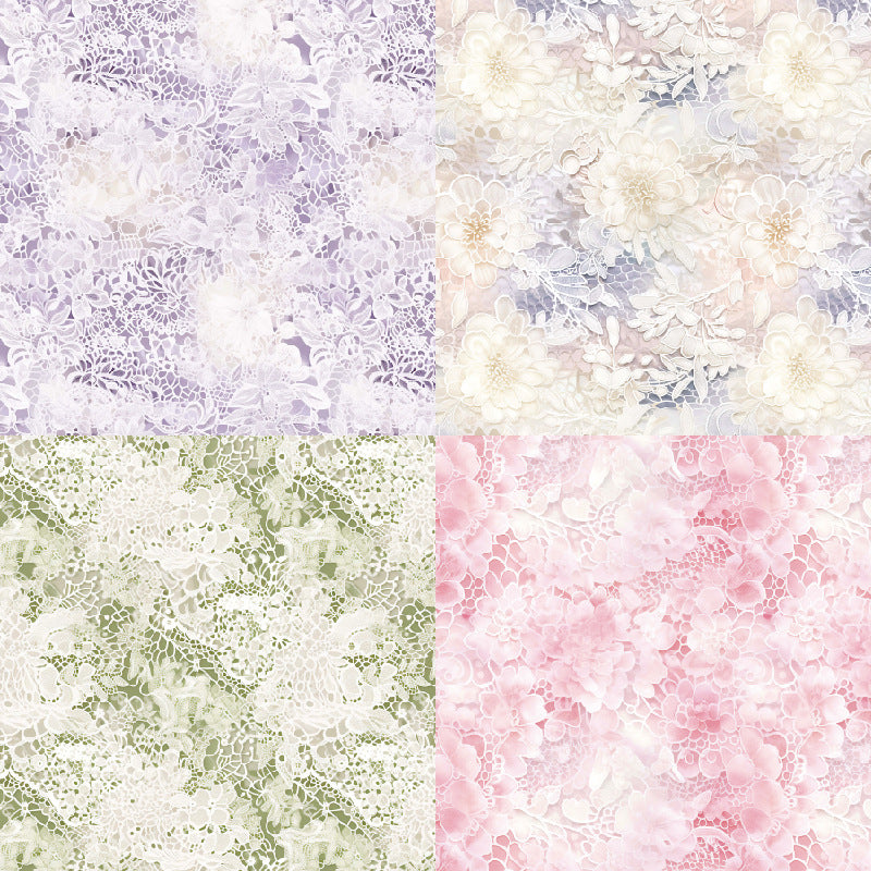 24PCS 6" Gentle Lace Scrapbook Paper & Cardstock