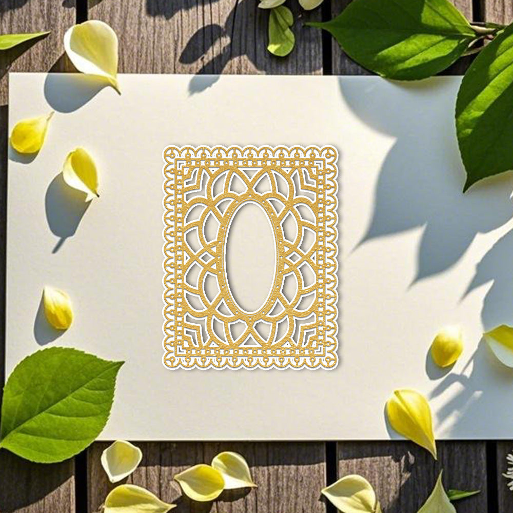 Decorative Floral Frame Background Board Cutting Dies
