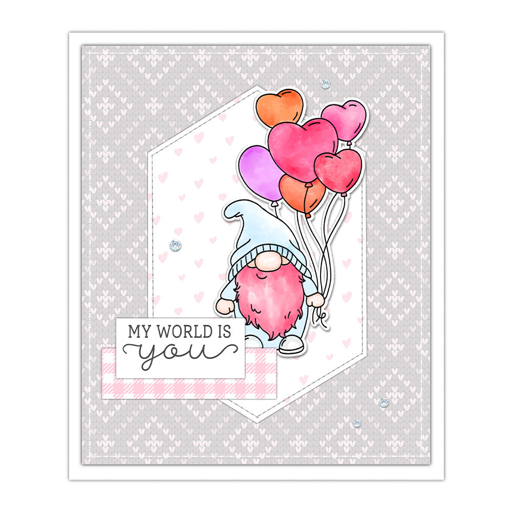 Valentine's Day Gnome Dies & Stamps Set