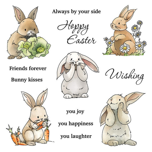 Cute Bunny Dies & Stamps Set