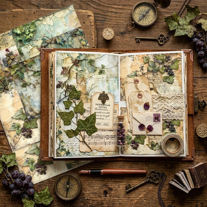A5 Vineyard Series Journal Scrapbook Paper