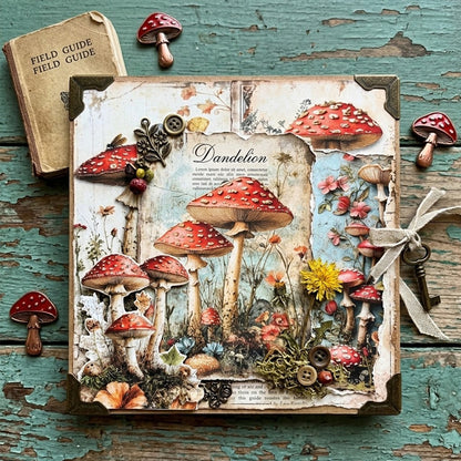 A5 Mushroom Forest Journal Scrapbook Paper