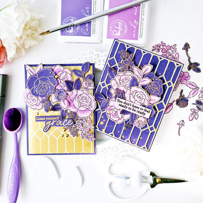 Geometric Hollow Background Board Cutting Dies