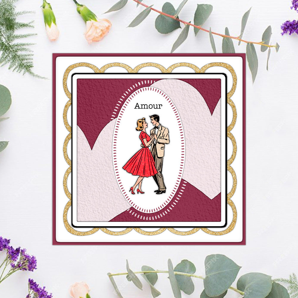 Valentine's Day Theme Dies & Stamps Set